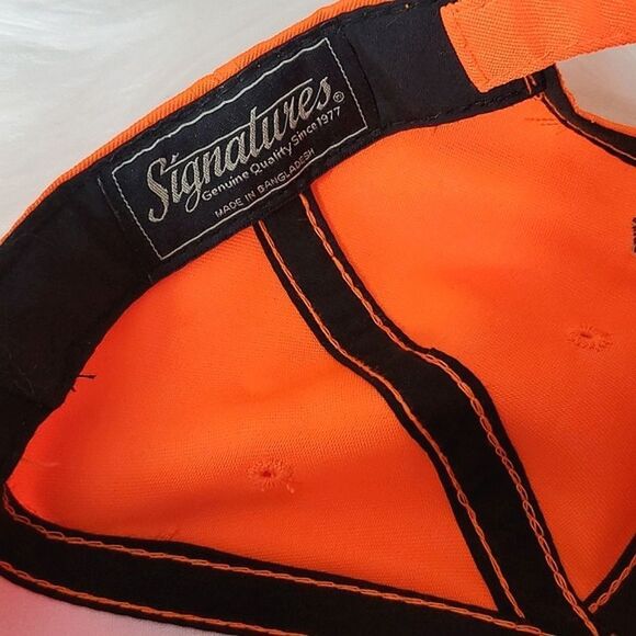 Mossy Oak Safety Orange High Visibility Hunting Construction Velcro Back - Picture 8 of 10